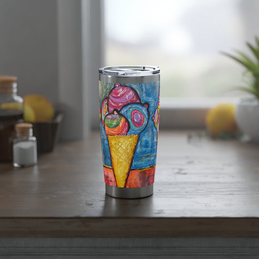 Cheshire Cream  20oz Tumbler Breast Cancer Collection