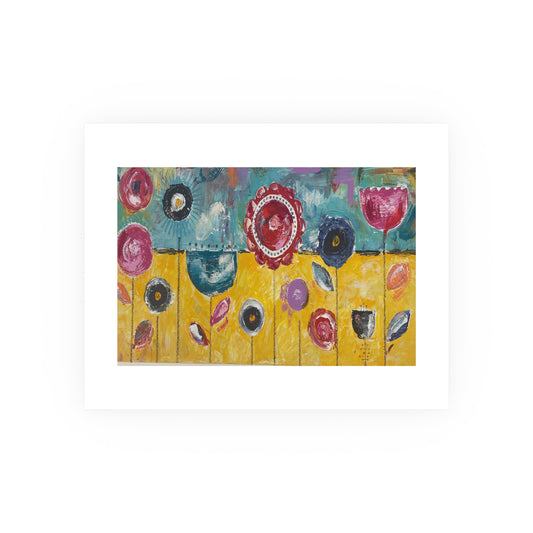 Flowers for Mum (Flowers by Fence) - Prints - Various Sizes