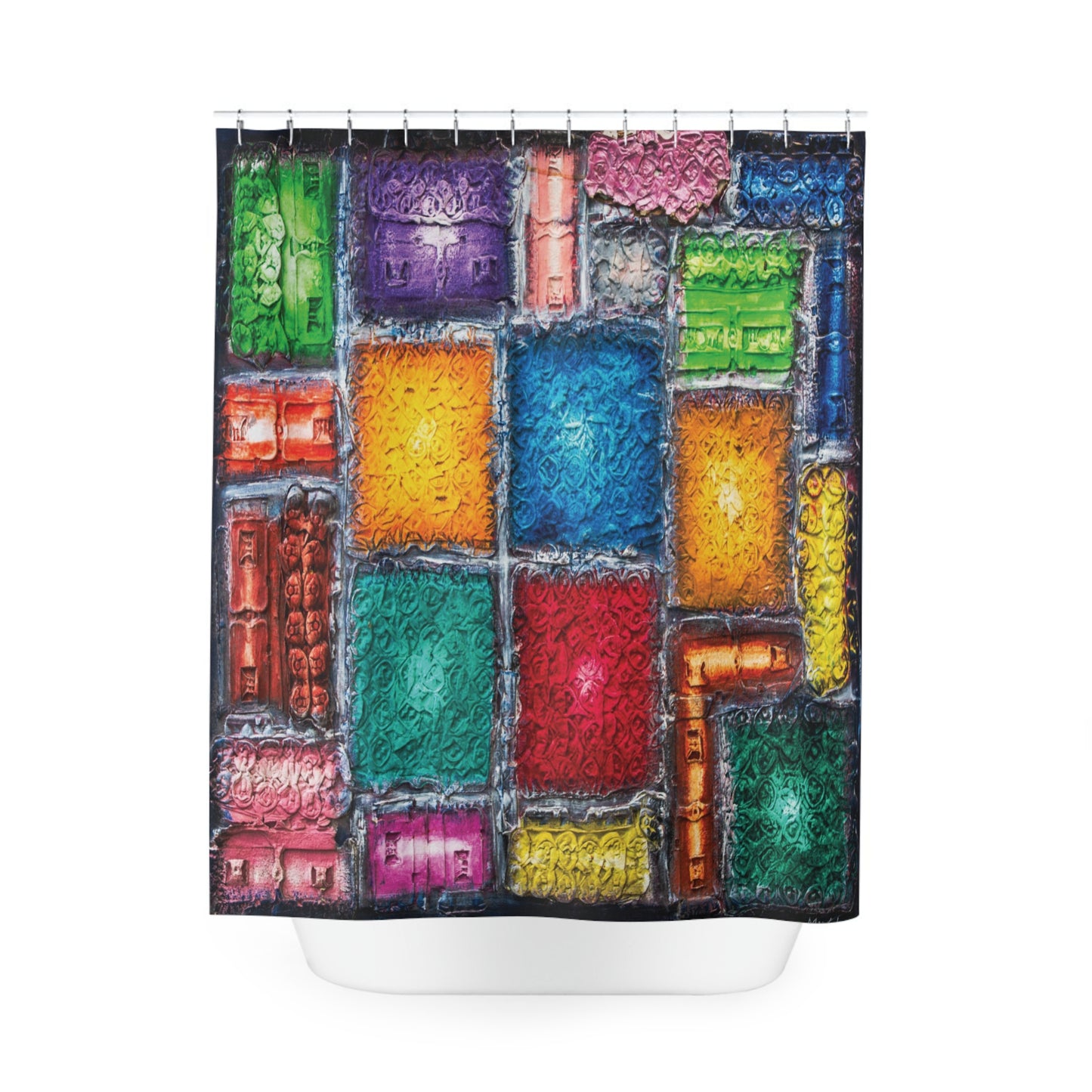 Mosaic Mindscape Polyester Shower Curtain