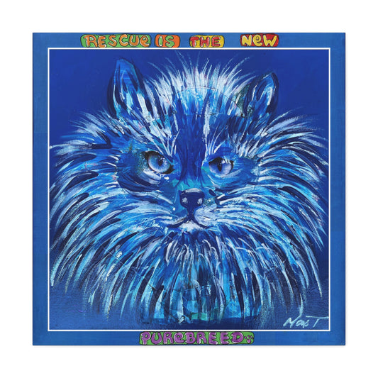 Blue Cat Nip - Canvas Various Sizes