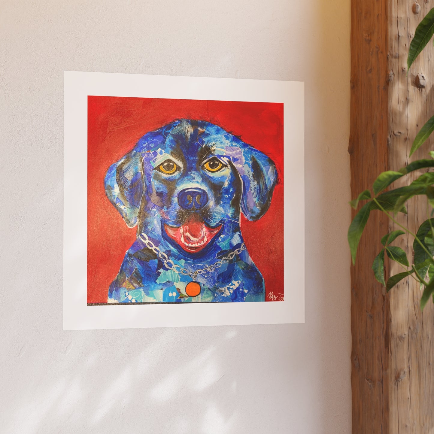 Joy in Blue Hued Mutt - Prints - Various Sizes