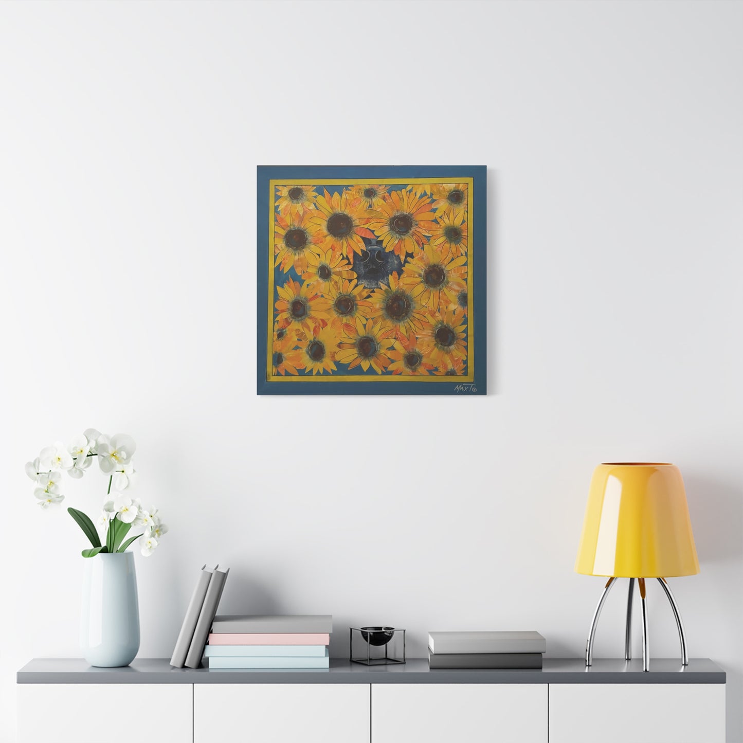 Sunflower Sniffs - Canvas Various Sizes