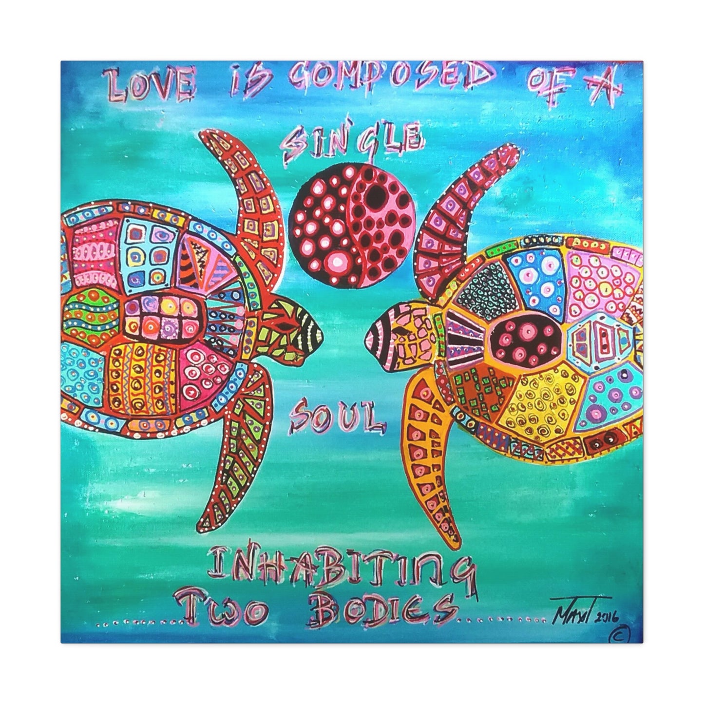 Turtle Tango - Canvas Various Sizes