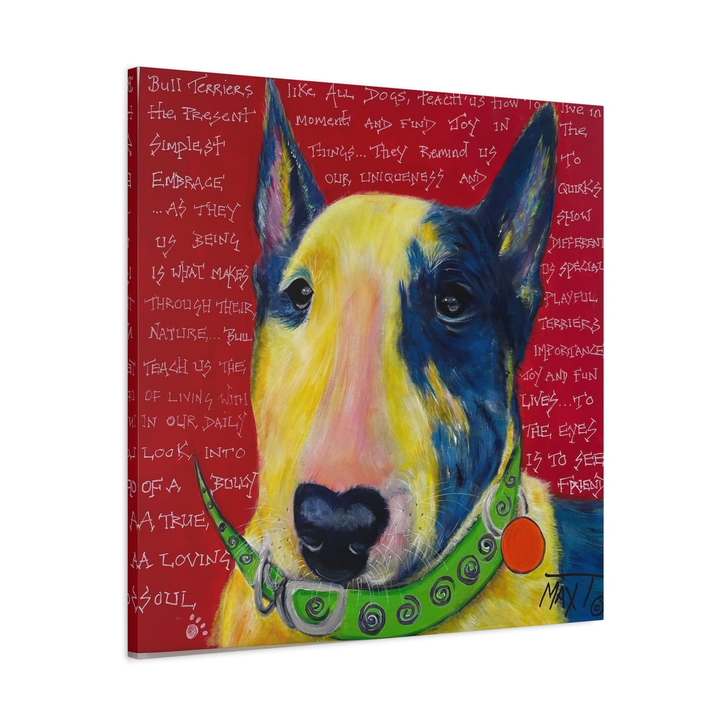 Red Bully - Canvas Various Sizes