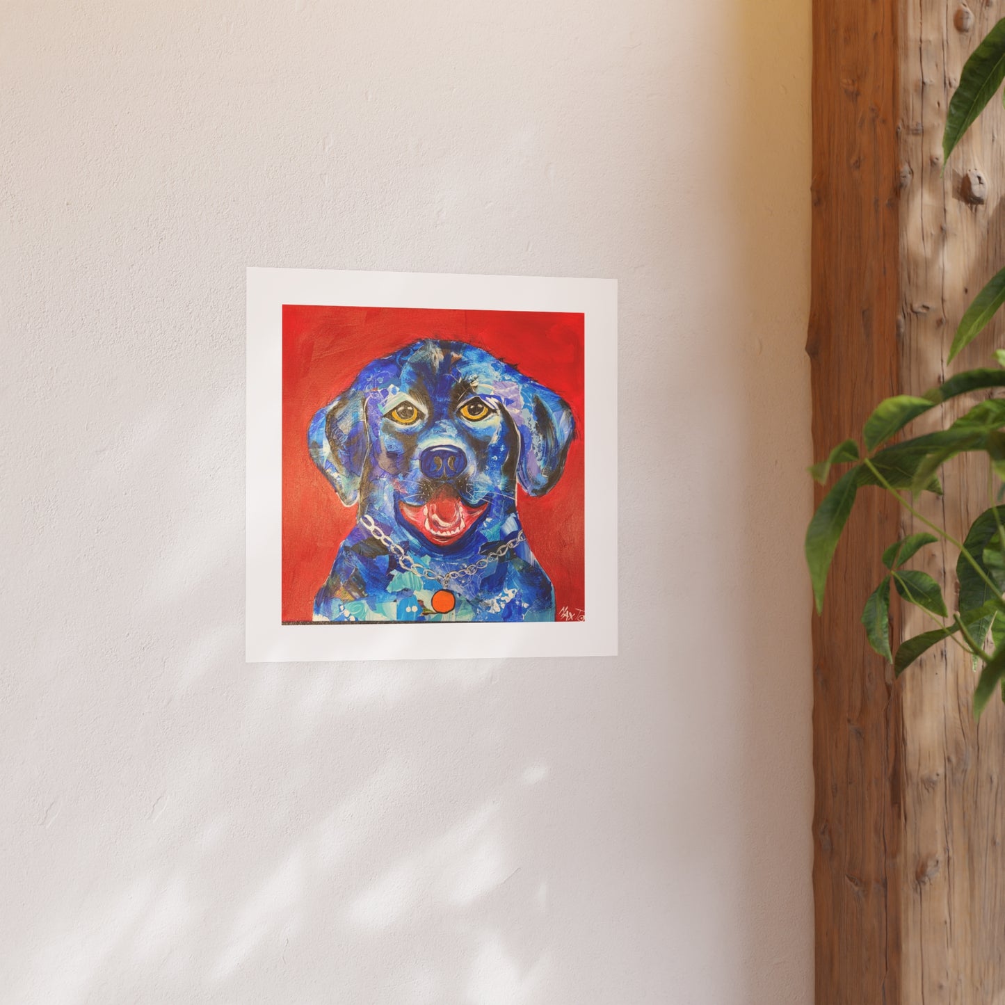 Joy in Blue Hued Mutt - Prints - Various Sizes