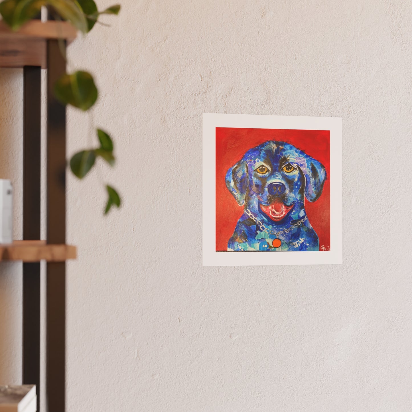 Joy in Blue Hued Mutt - Prints - Various Sizes