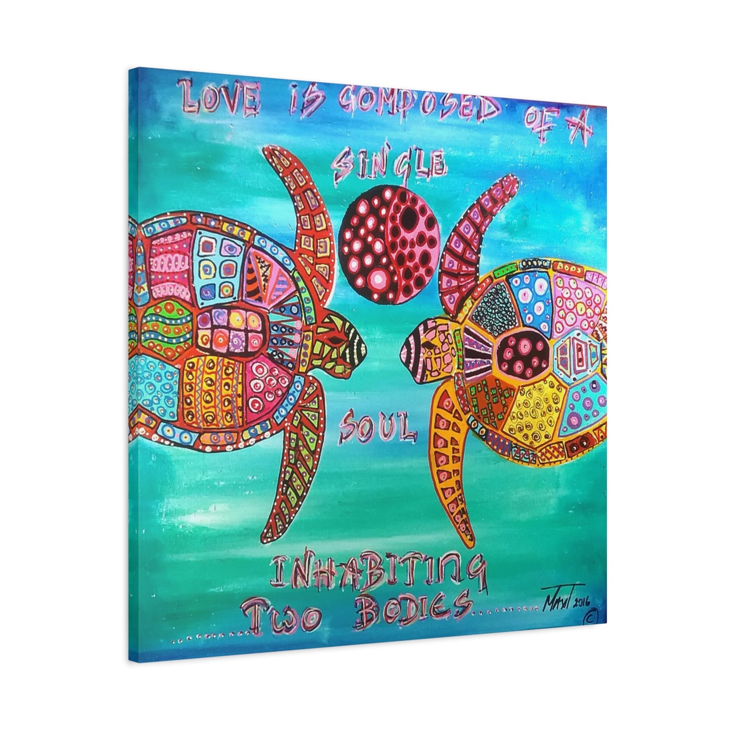 Turtle Tango - Canvas Various Sizes