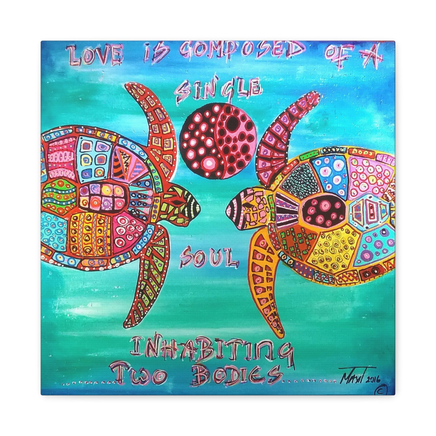 Turtle Tango - Canvas Various Sizes