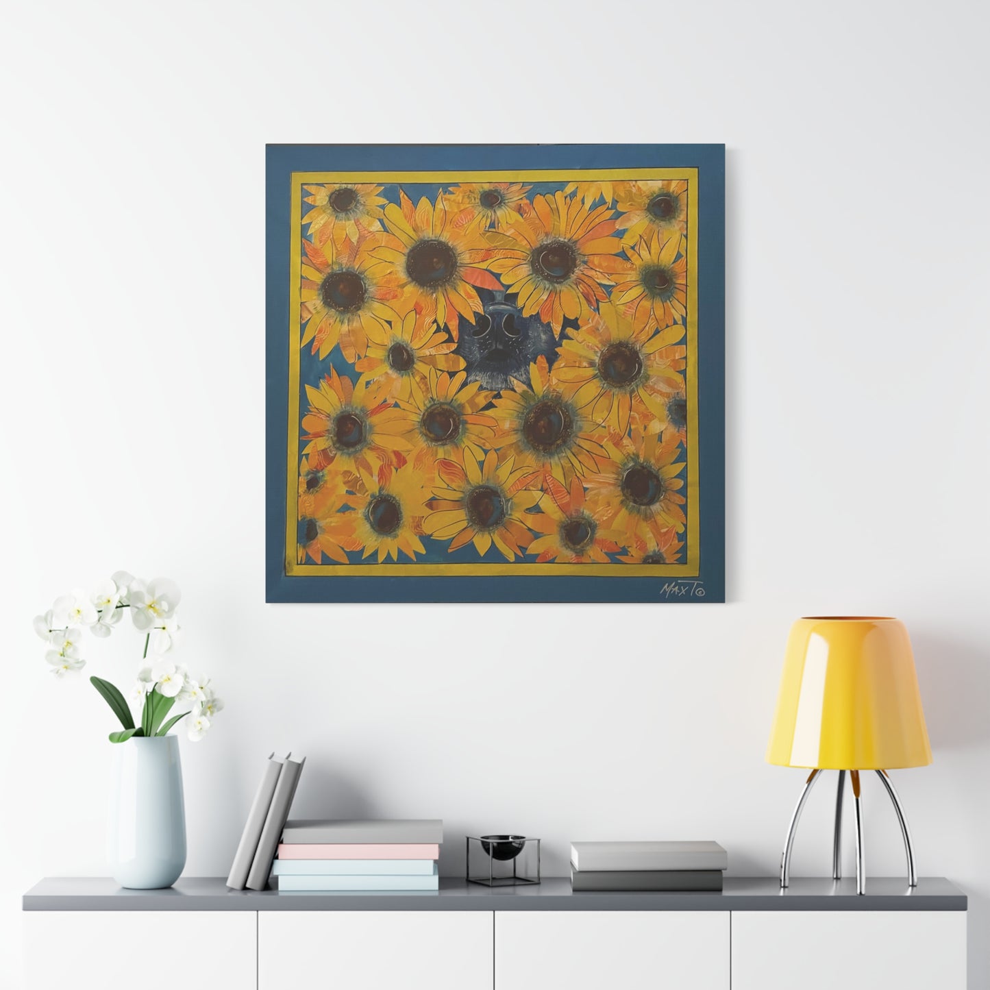 Sunflower Sniffs - Canvas Various Sizes