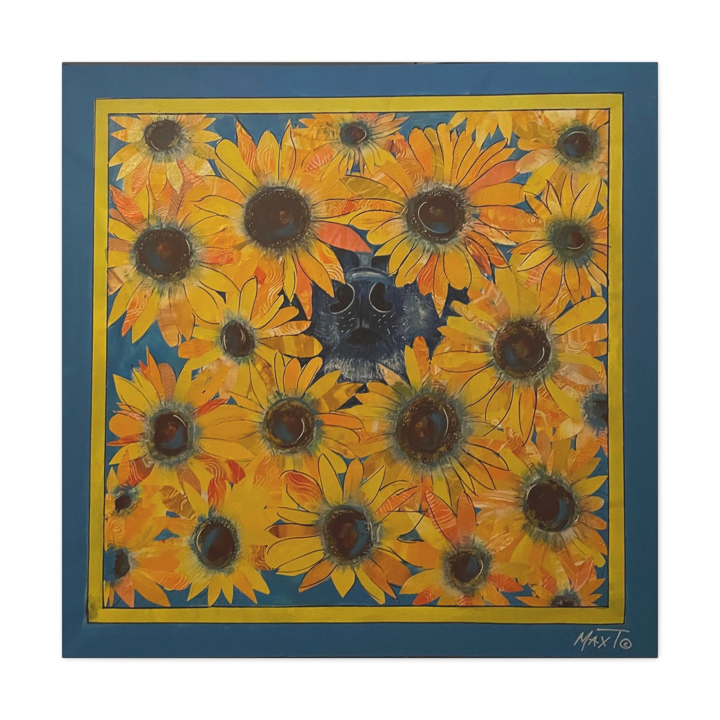 Sunflower Sniffs - Canvas Various Sizes