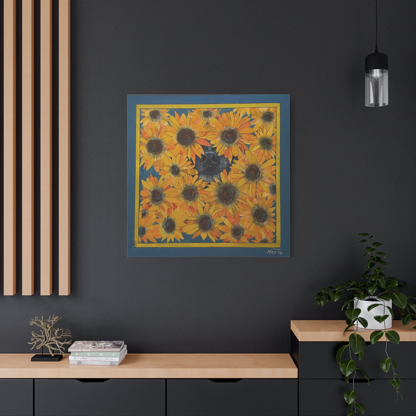 Sunflower Sniffs - Canvas Various Sizes