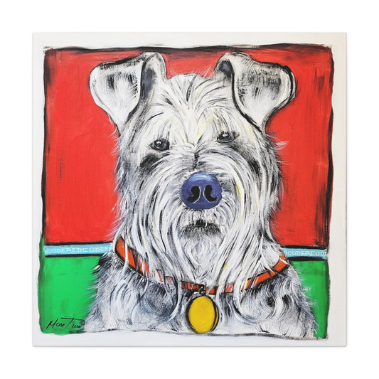 Schnauzer Serenade - Canvas Various Sizes