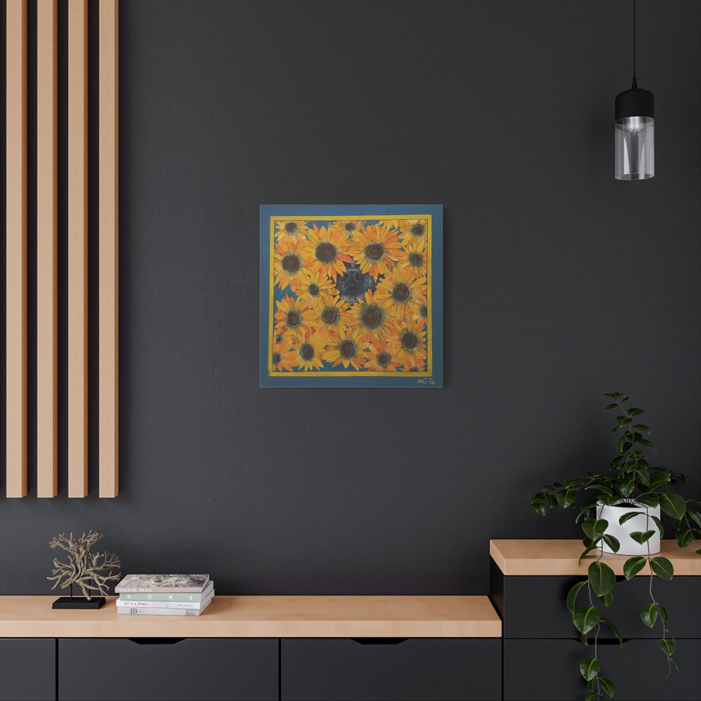 Sunflower Sniffs - Canvas Various Sizes