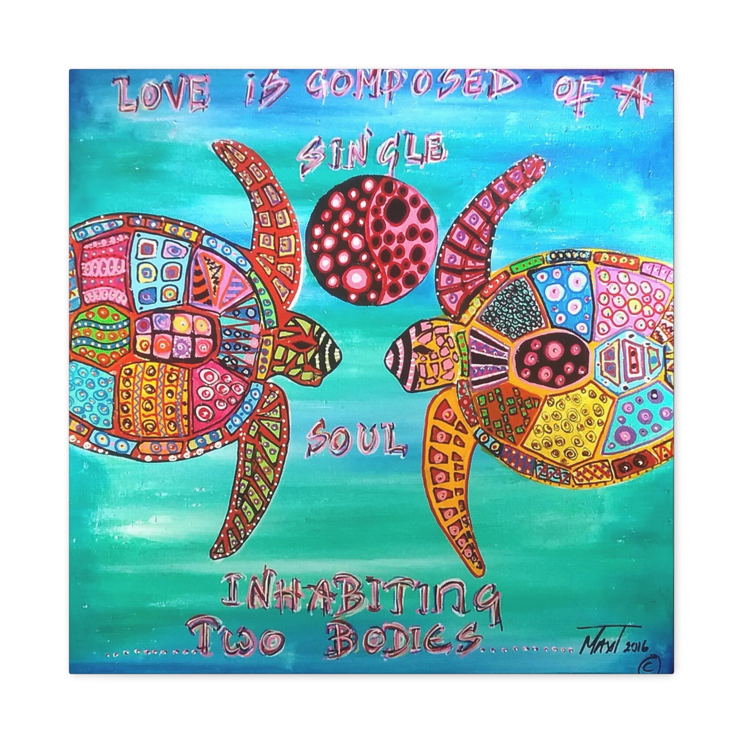 Turtle Tango - Canvas Various Sizes