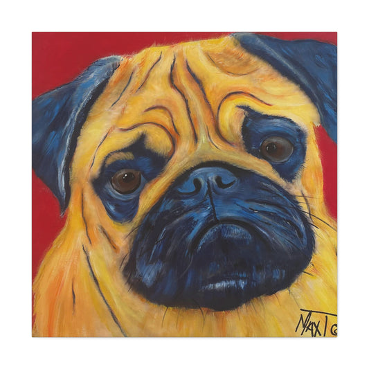 Pensive Pug - Canvas Various Sizes