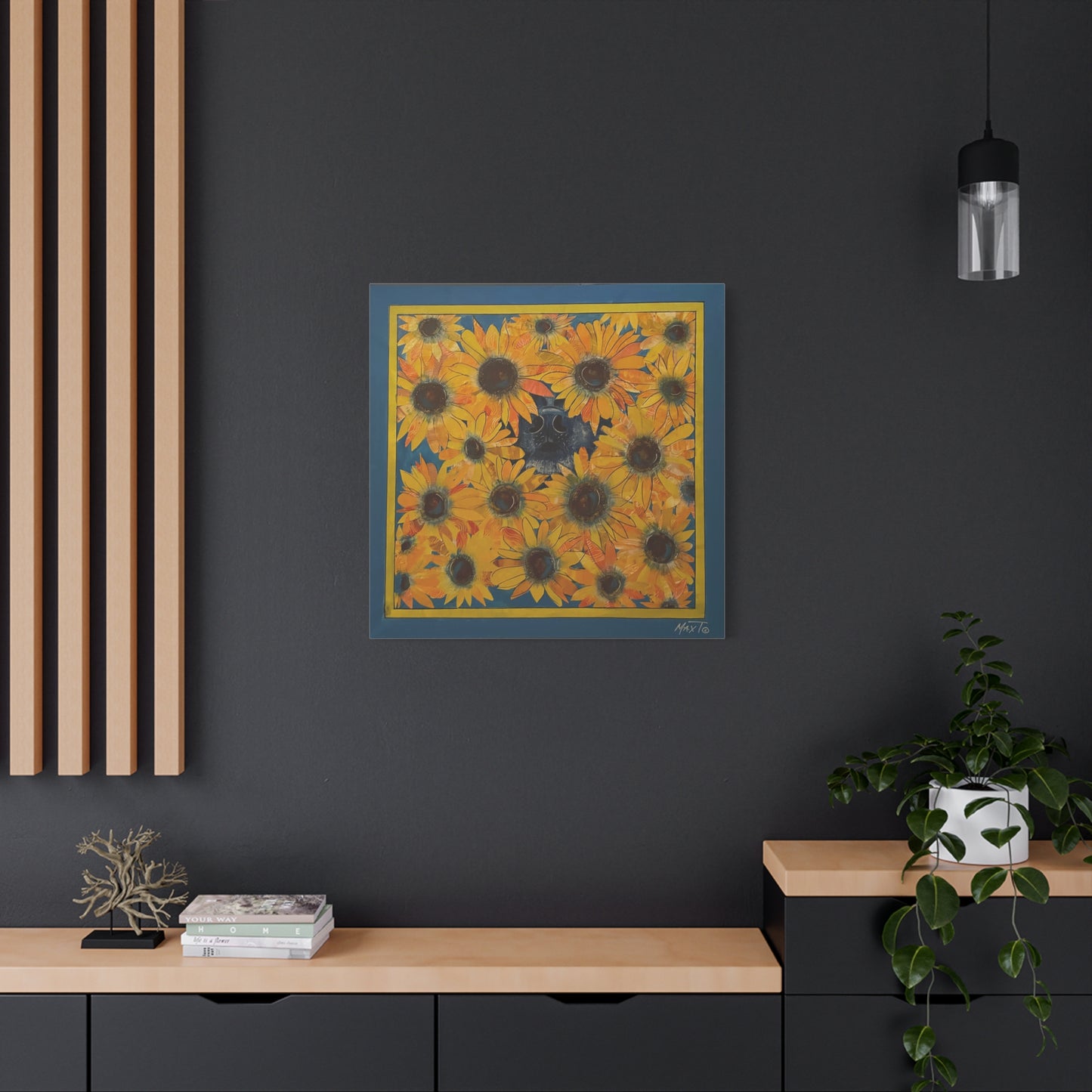 Sunflower Sniffs - Canvas Various Sizes