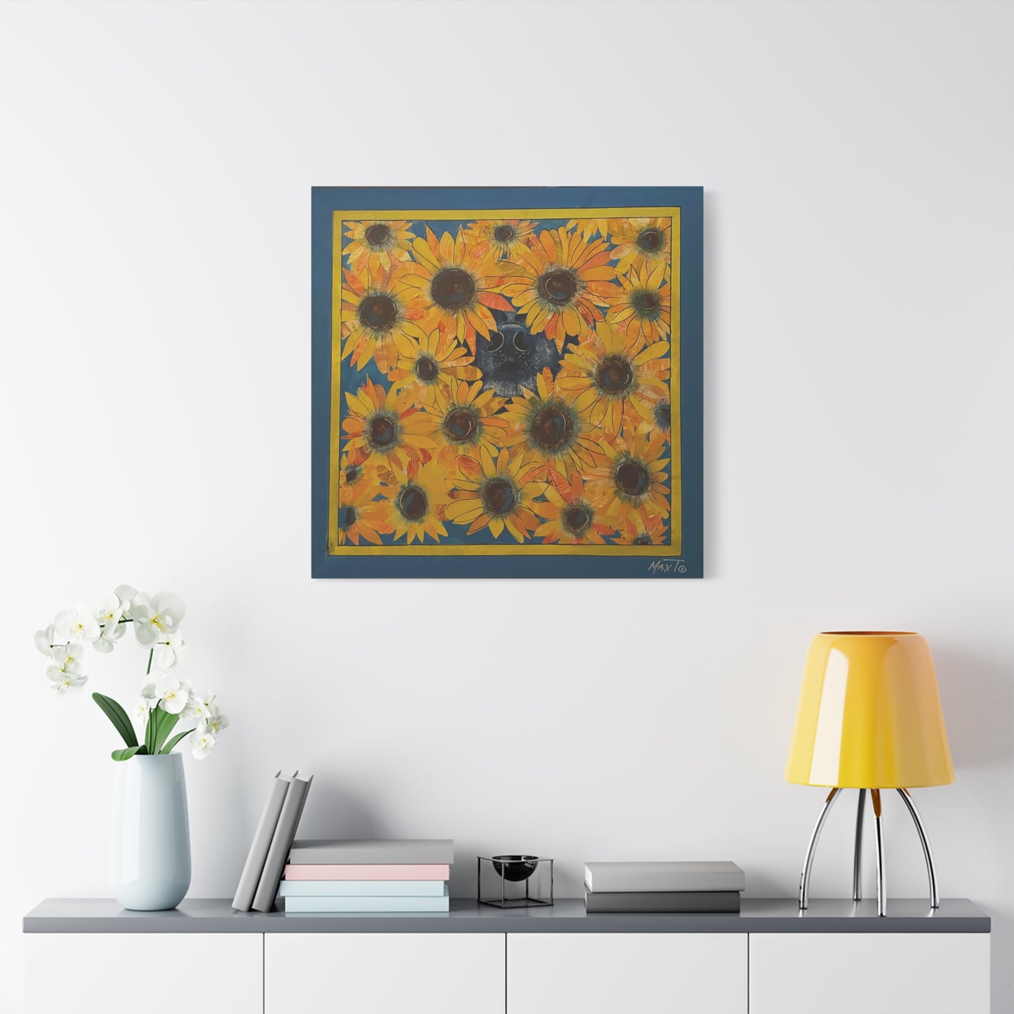 Sunflower Sniffs - Canvas Various Sizes