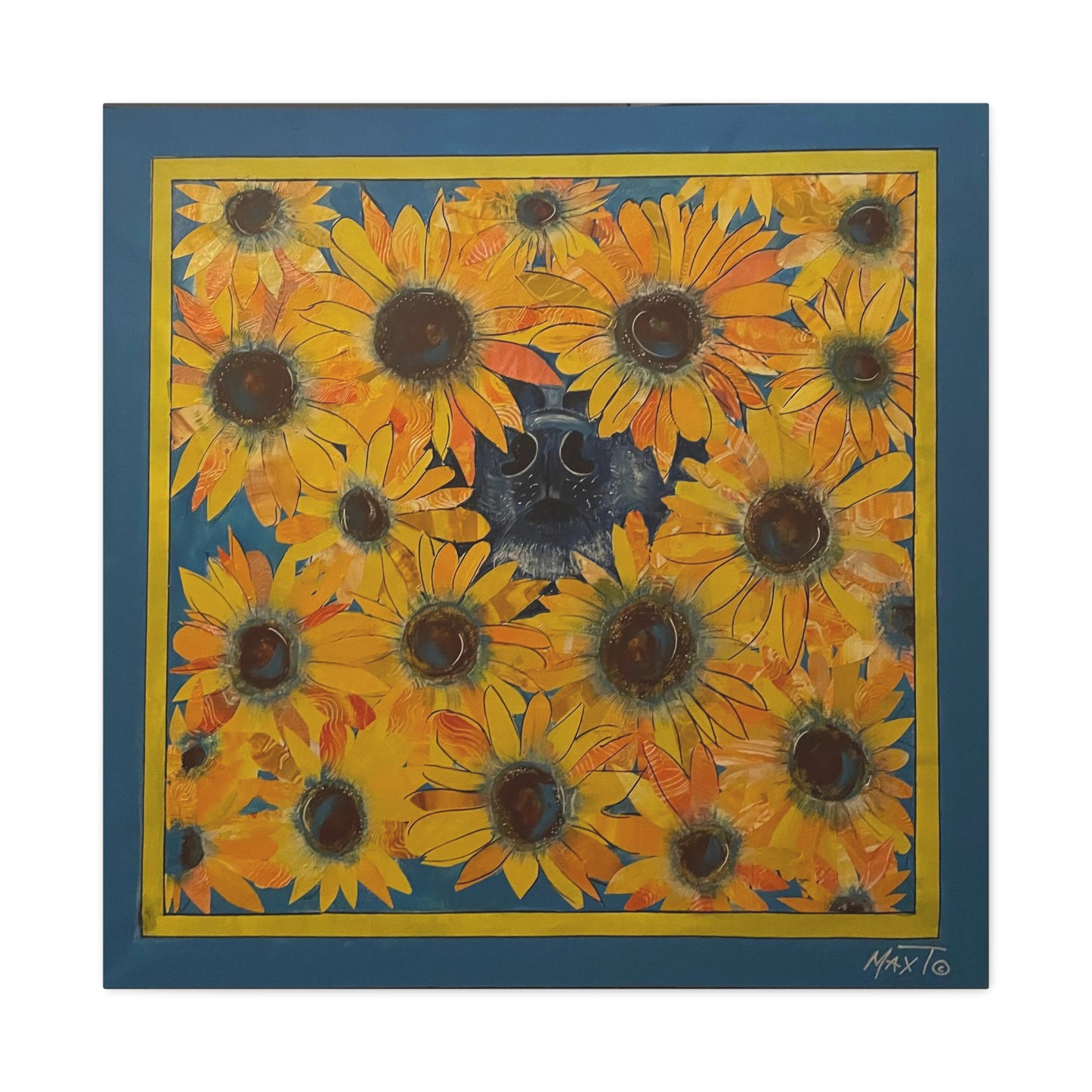 Sunflower Sniffs - Canvas Various Sizes